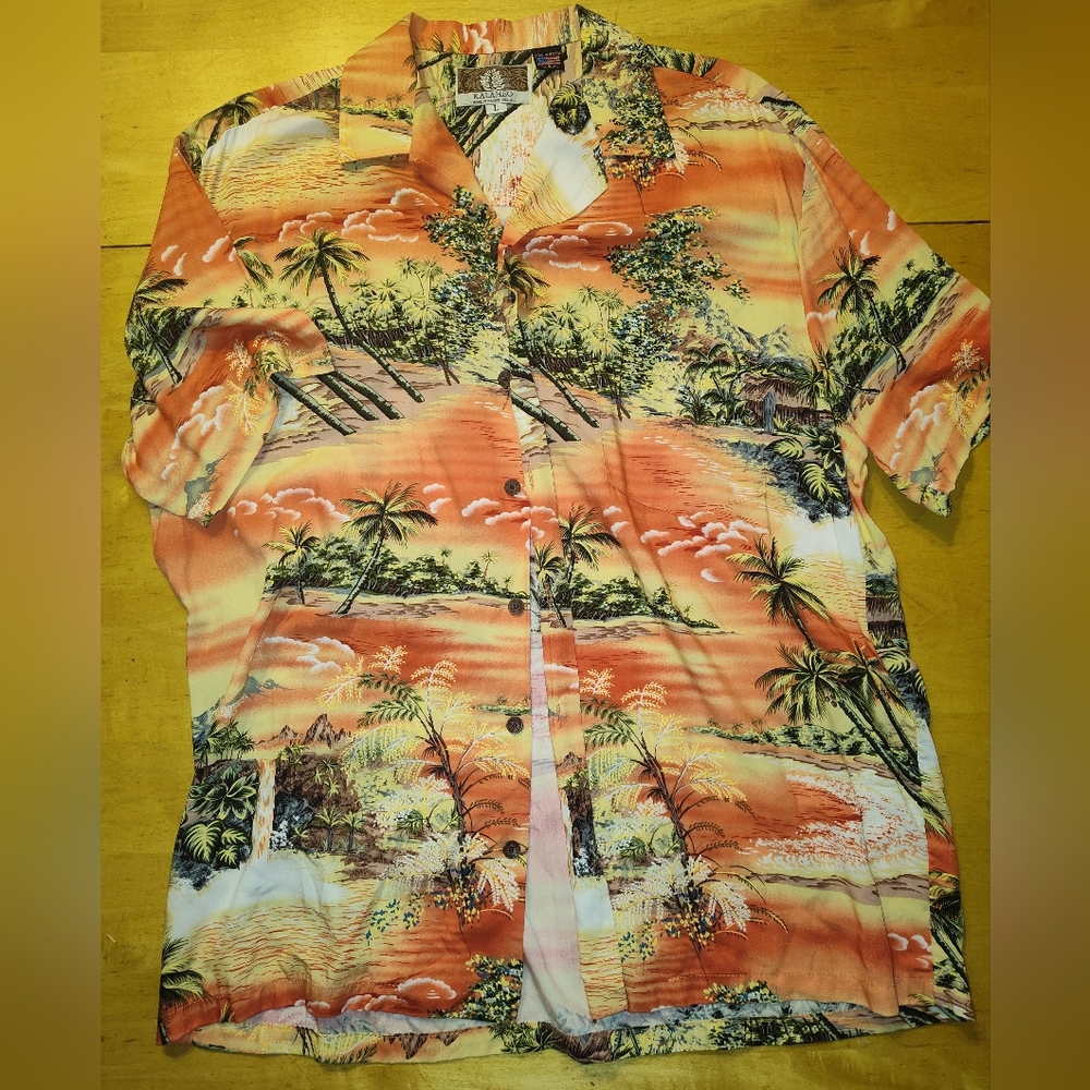 Tropical Orange Hawaiian Shirt